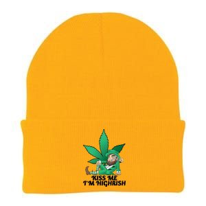 Kiss Me I'm Highrish Knit Cap Winter Beanie