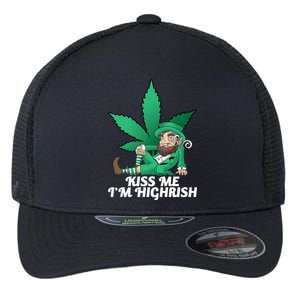 Kiss Me I'm Highrish Flexfit Unipanel Trucker Cap