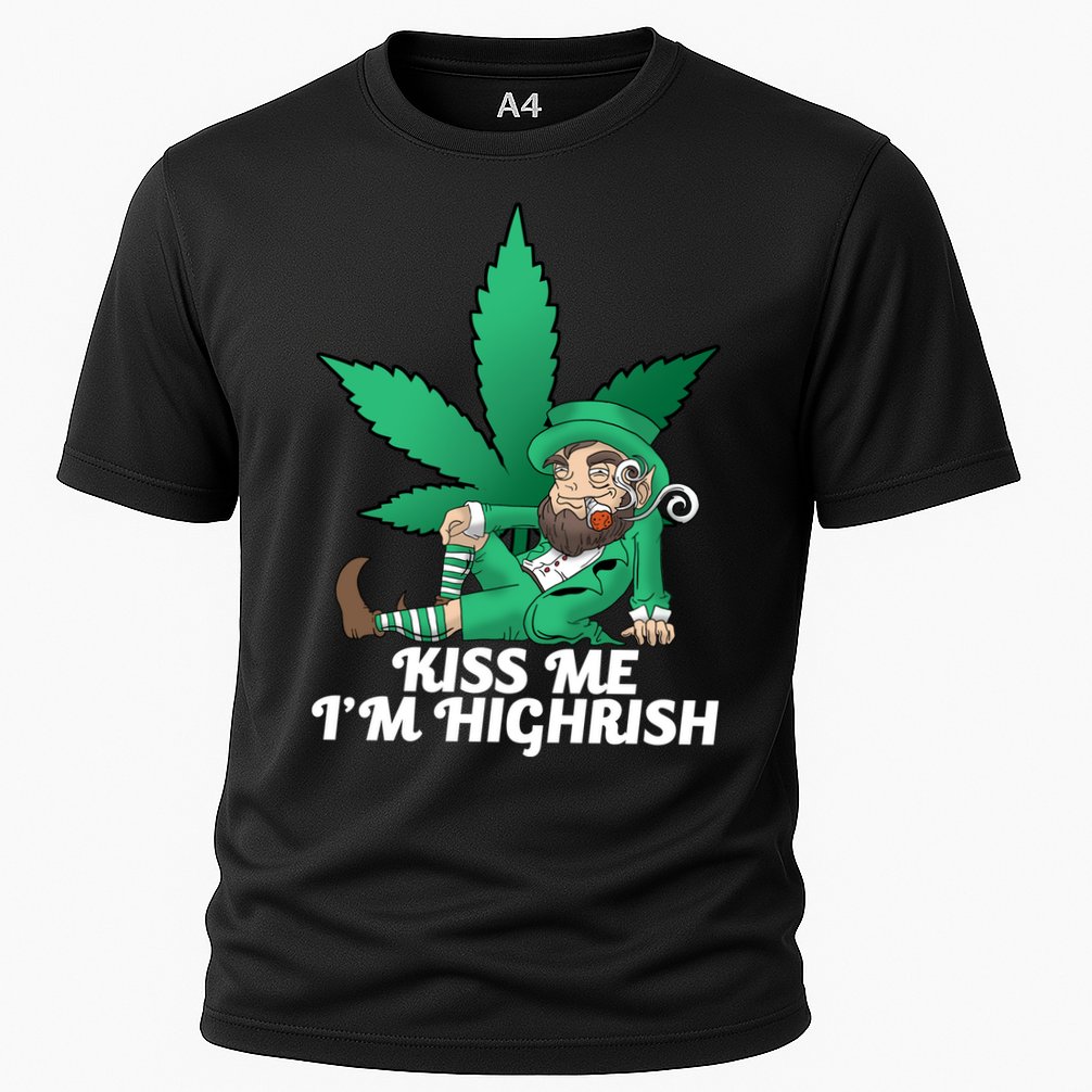 Kiss Me I'm Highrish Cooling Performance Crew T-Shirt