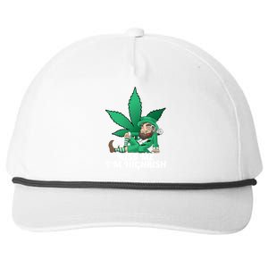 Kiss Me I'm Highrish Snapback Five-Panel Rope Hat