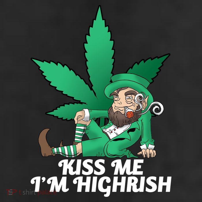 Kiss Me I'm Highrish 11oz C Handle Ceramic Mug