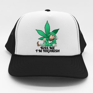 Kiss Me I'm Highrish Trucker Hat