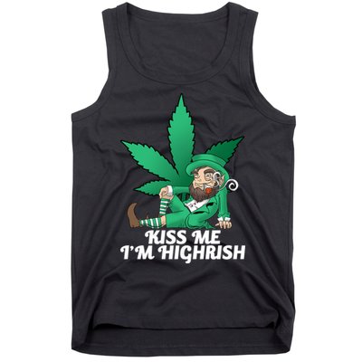 Kiss Me I'm Highrish Tank Top