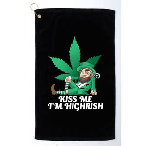 Kiss Me I'm Highrish Platinum Collection Golf Towel