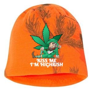 Kiss Me I'm Highrish Kati - Camo Knit Beanie