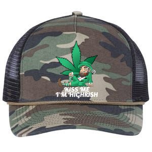 Kiss Me I'm Highrish Retro Rope Trucker Hat Cap