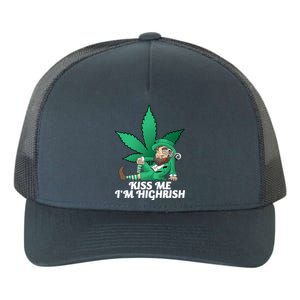 Kiss Me I'm Highrish Yupoong Adult 5-Panel Trucker Hat