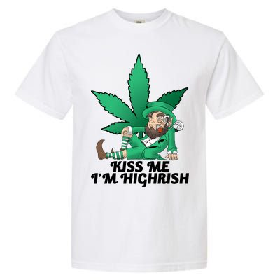 Kiss Me I'm Highrish Garment-Dyed Heavyweight T-Shirt