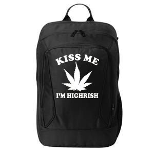 Kiss Me I'm Highrish Irish St. Patrick's Day Weed City Backpack