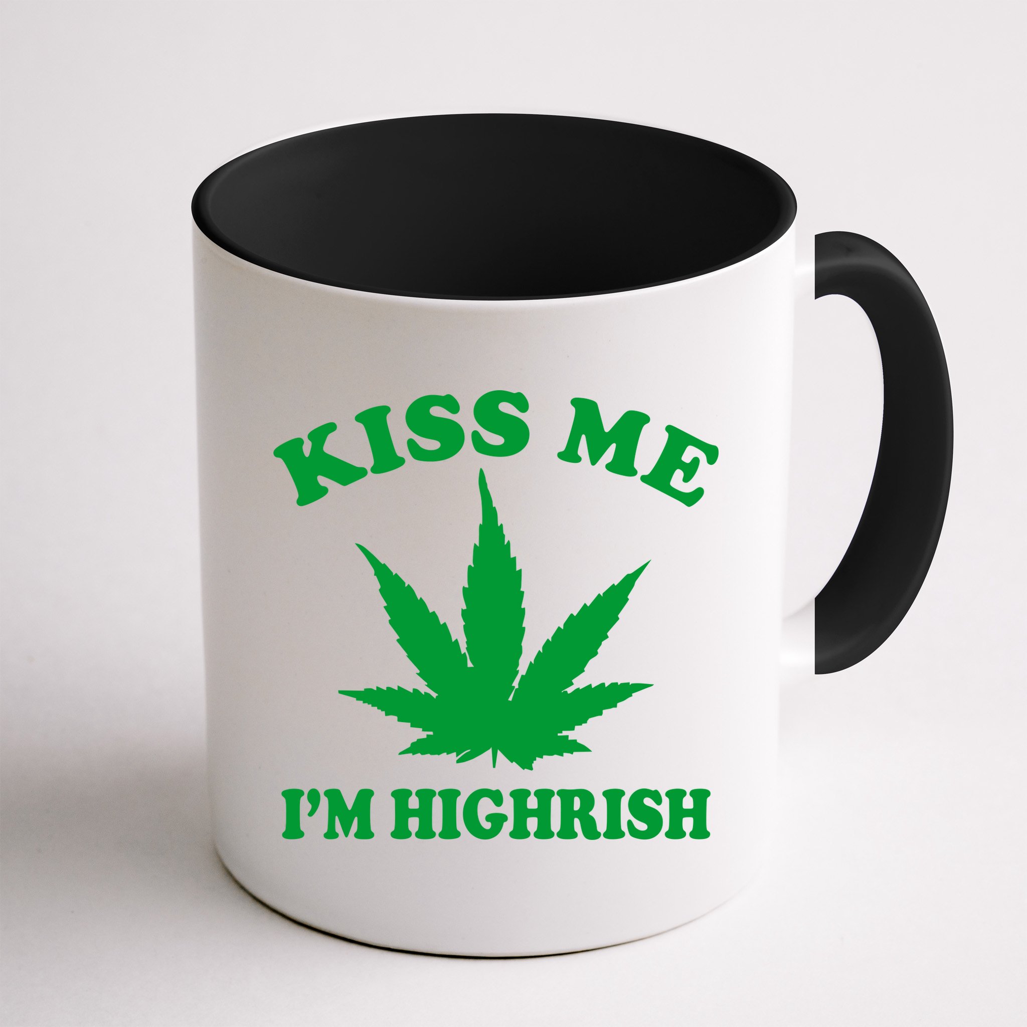 Kiss Me I'm Highrish Irish St. Patrick's Day Weed Mug