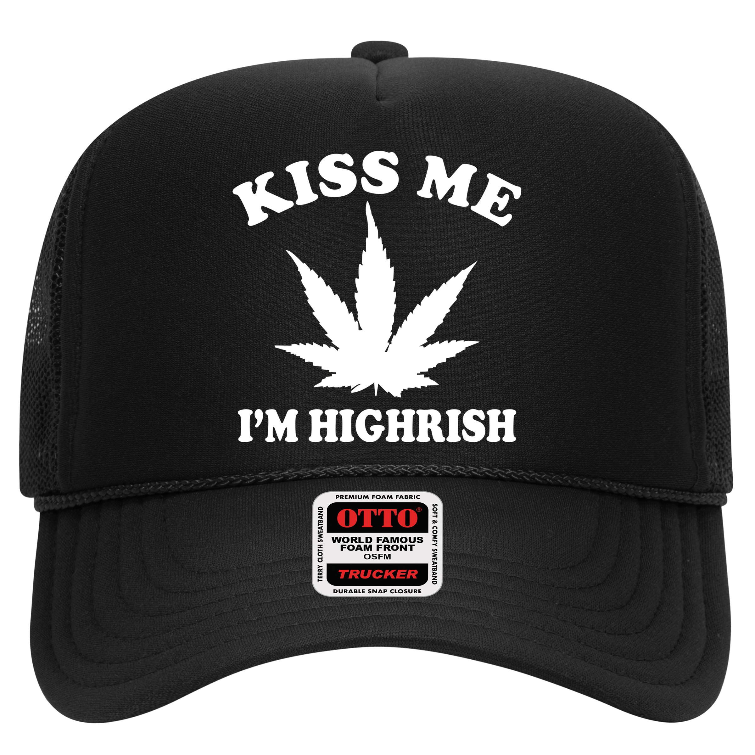 Kiss Me I'm Highrish Irish St. Patrick's Day Weed Hat