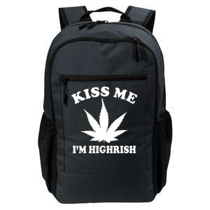 Kiss Me I'm Highrish Irish St. Patrick's Day Weed Daily Commute Backpack