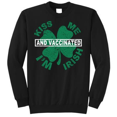 Kiss Me I'm Irish And Vaccinated Sweatshirt