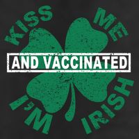 Kiss Me I'm Irish And Vaccinated Adult Drive Performance Visor