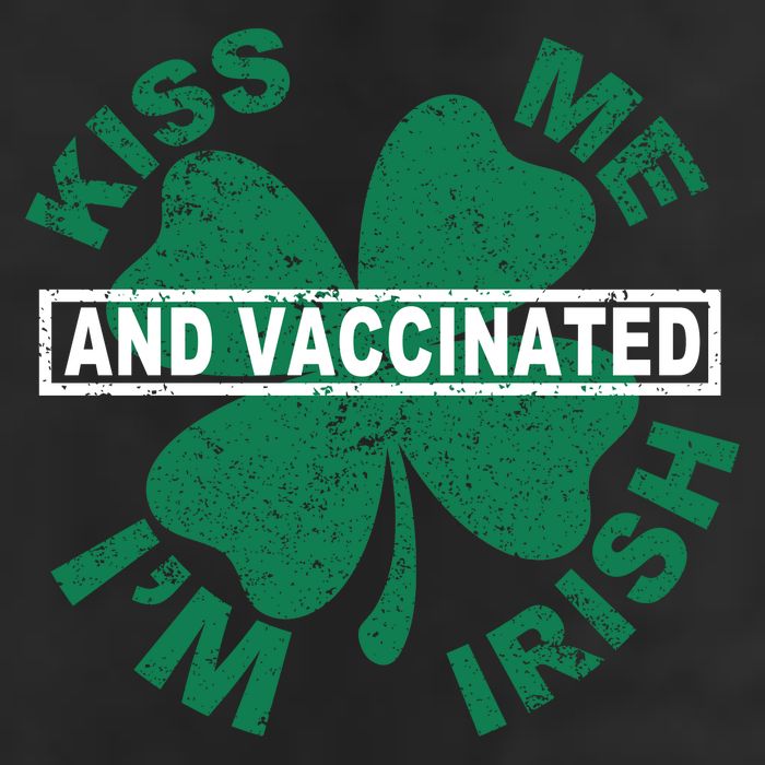 Kiss Me I'm Irish And Vaccinated Adult Drive Performance Visor