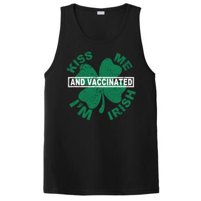 Kiss Me I'm Irish And Vaccinated PosiCharge Competitor Tank