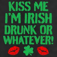 Kiss Me I'm Irish Drunk Or Whatever! Adult Drive Performance Visor
