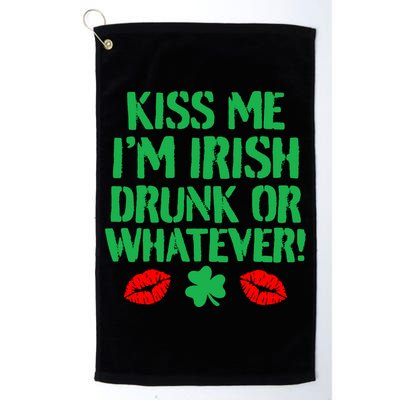 Kiss Me I'm Irish Drunk Or Whatever! Golf Towel