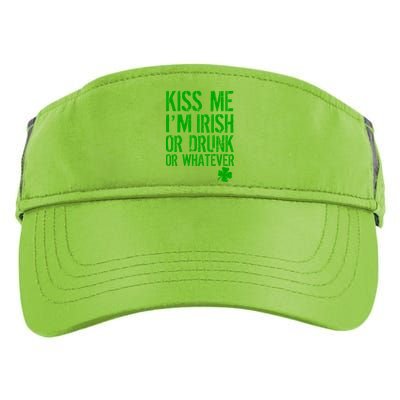 Kiss Me I'm Irish Or Drunk Whatever St Patricks Day Adult Drive Performance Visor