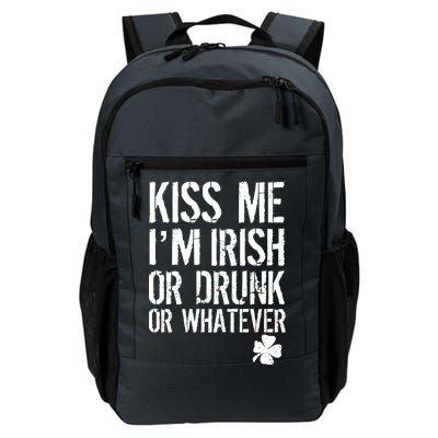 Kiss Me I'm Irish Or Drunk Whatever St Patricks Day Daily Commute Backpack