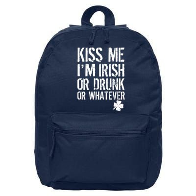 Kiss Me I'm Irish Or Drunk Whatever St Patricks Day 16 in Basic Backpack