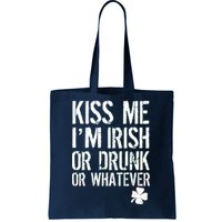 Kiss Me I'm Irish Or Drunk Whatever St Patricks Day Tote Bag