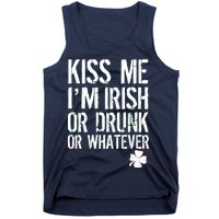 Kiss Me I'm Irish Or Drunk Whatever St Patricks Day Tank Top