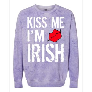 Kiss Me I'm Irish St. Patrick's Day Colorblast Crewneck Sweatshirt