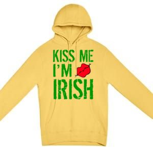 Kiss Me I'm Irish St. Patrick's Day Premium Pullover Hoodie