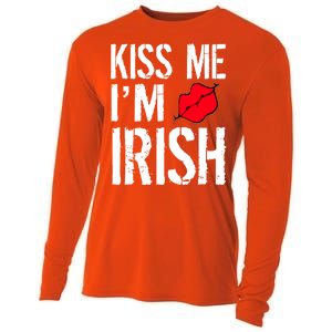 Kiss Me I'm Irish St. Patrick's Day Cooling Performance Long Sleeve Crew