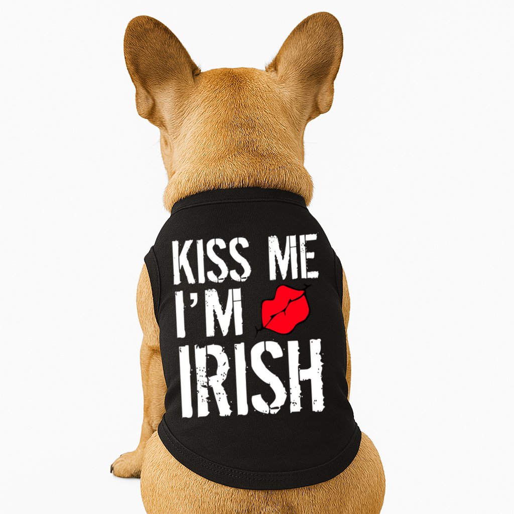 Kiss Me I'm Irish St. Patrick's Day Doggie Tank