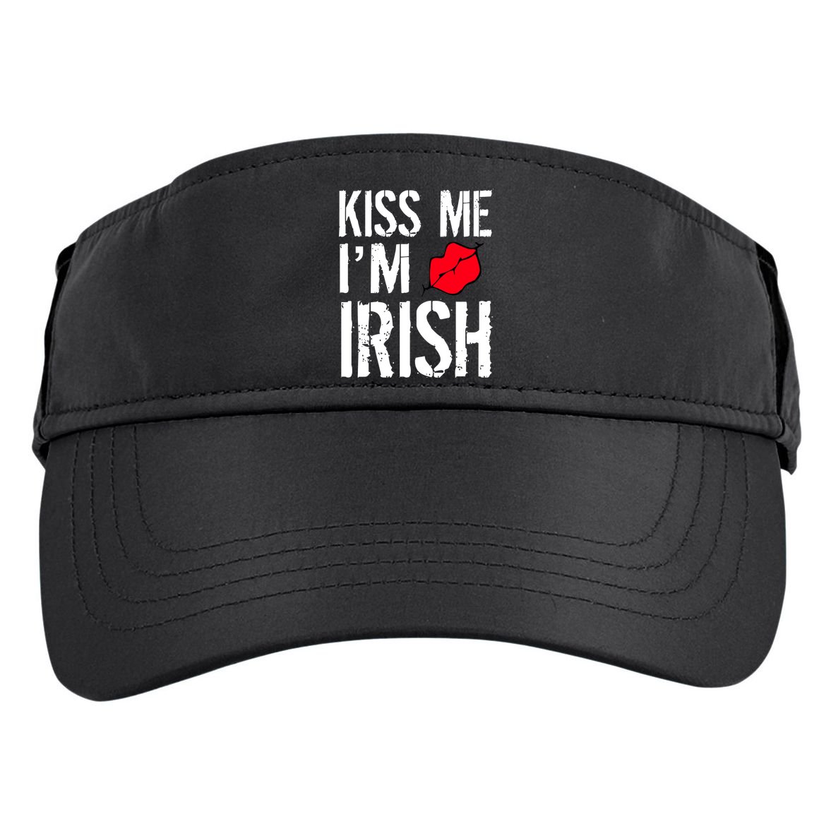 Kiss Me I'm Irish St. Patrick's Day Adult Drive Performance Visor