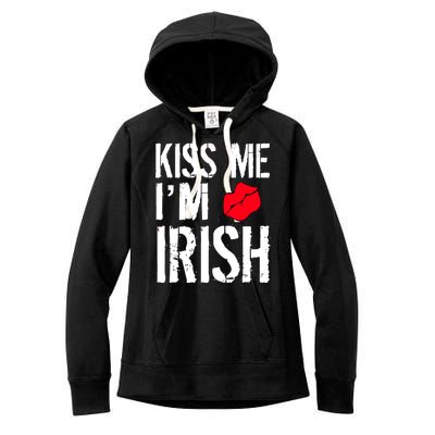 Kiss Me I'm Irish St. Patrick's Day Women's Fleece Hoodie