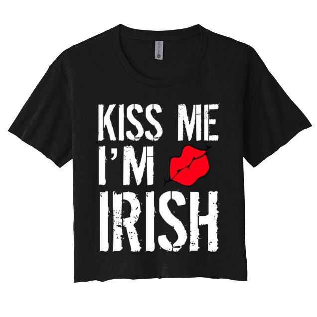 Kiss Me I'm Irish St. Patrick's Day Crop Top