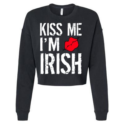 Kiss Me I'm Irish St. Patrick's Day Cropped Pullover Crew