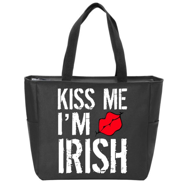 Kiss Me I'm Irish St. Patrick's Day Zip Tote Bag