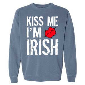 Kiss Me I'm Irish St. Patrick's Day Garment-Dyed Sweatshirt