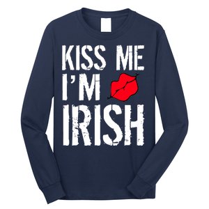 Kiss Me I'm Irish St. Patrick's Day Long Sleeve Shirt