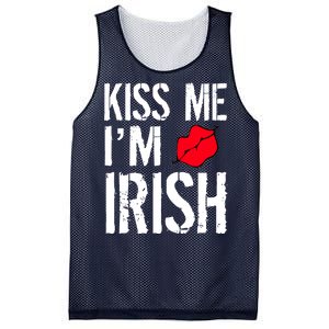 Kiss Me I'm Irish St. Patrick's Day Mesh Reversible Basketball Jersey Tank