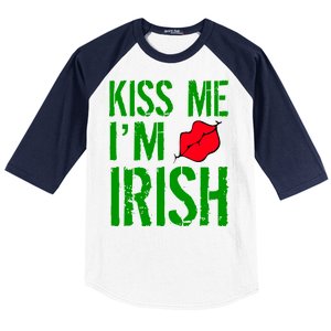 Kiss Me I'm Irish St. Patrick's Day Baseball Sleeve Shirt