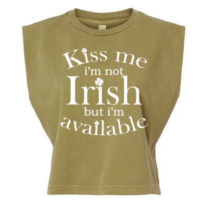 Kiss me I'm Not Irish But I'm Available  Garment-Dyed Women's Muscle Tee