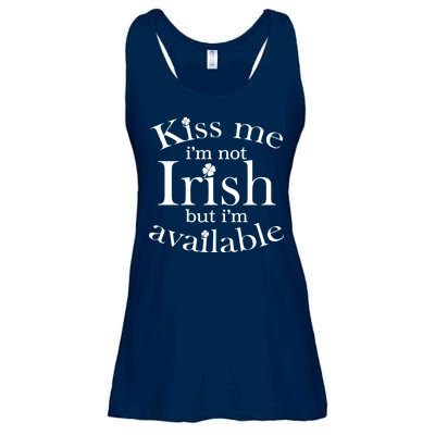 Kiss me I'm Not Irish But I'm Available  Ladies Essential Flowy Tank