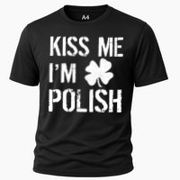 Kiss Me I'm Polish St. Patrick's Day Cooling Performance Crew T-Shirt