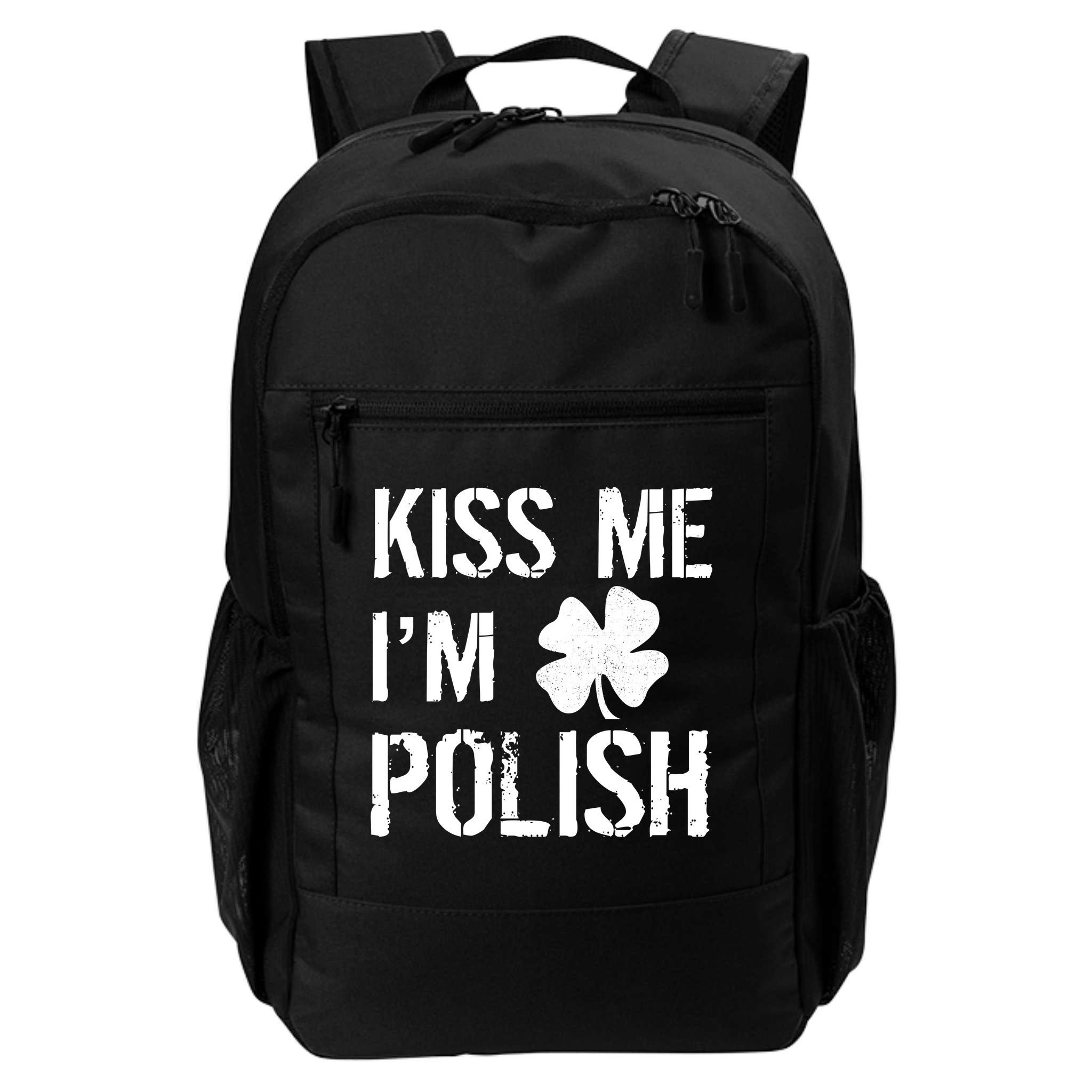 Kiss Me I'm Polish St. Patrick's Day Backpack