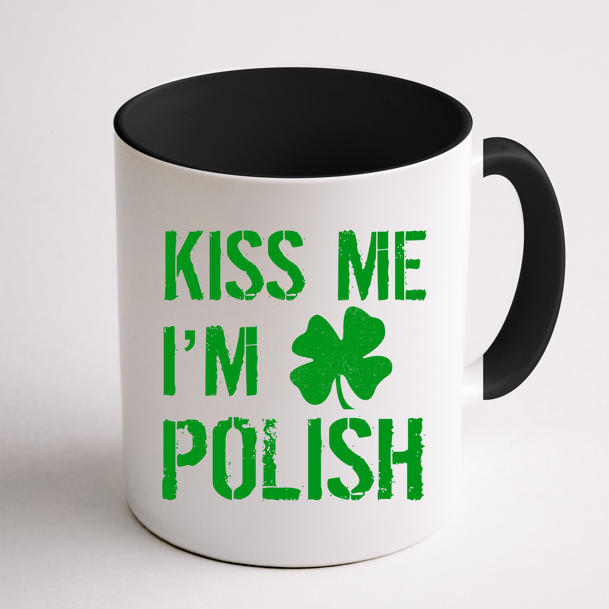 Kiss Me I'm Polish St. Patrick's Day Mug