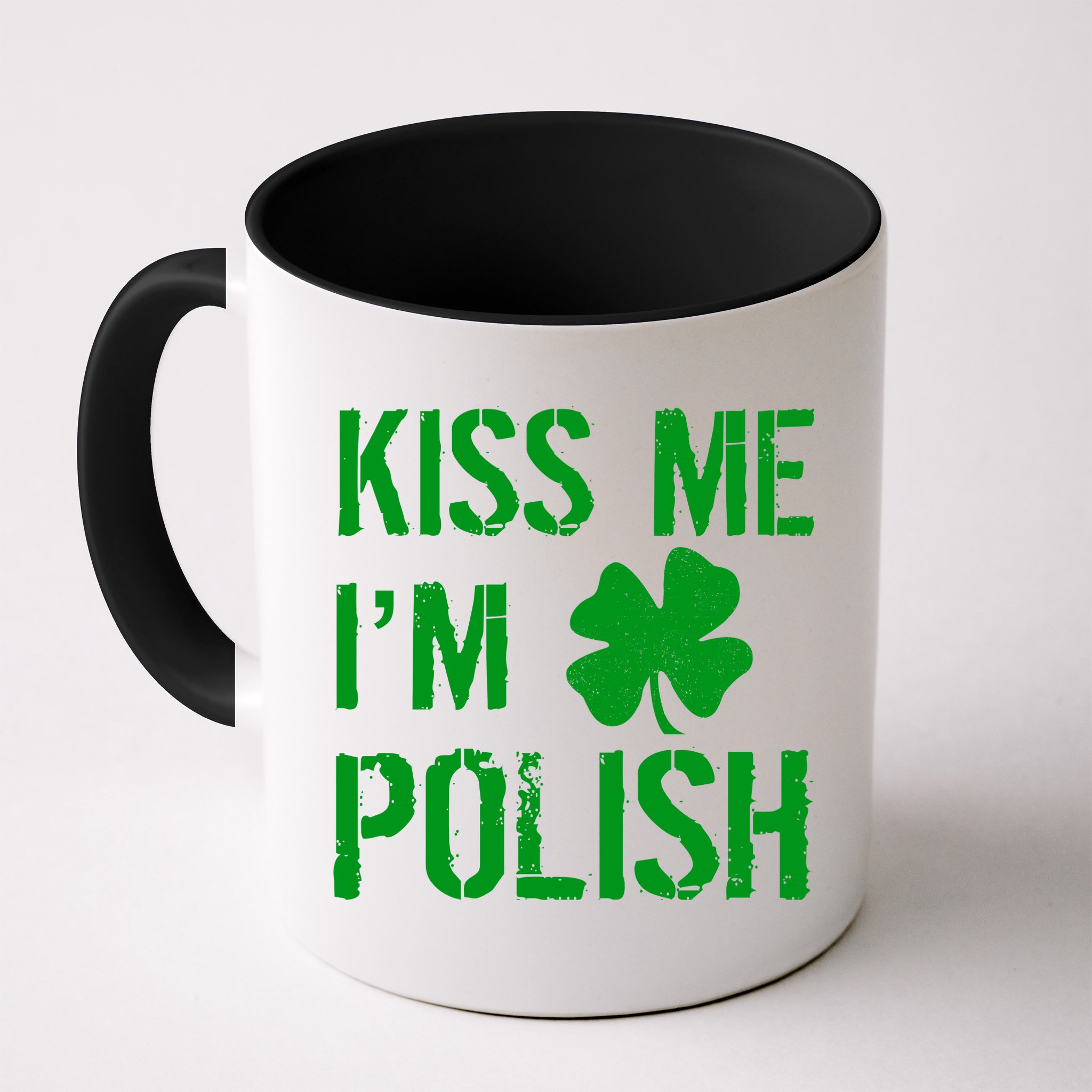 Kiss Me I'm Polish St. Patrick's Day Mug