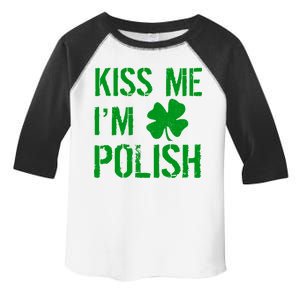 Kiss Me I'm Polish St. Patrick's Day Toddler Fine Jersey T-Shirt