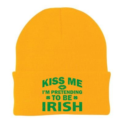 Kiss Me I'm Pretending To Be Irish Knit Cap Winter Beanie