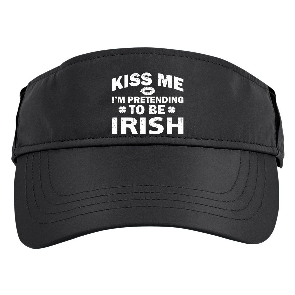 Kiss Me I'm Pretending To Be Irish Adult Drive Performance Visor