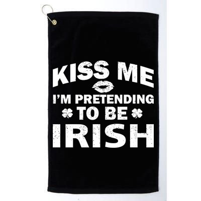 Kiss Me I'm Pretending To Be Irish Golf Towel